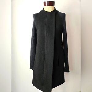 JOIE black wool midlength lightweight sweater jacket. SIze XS